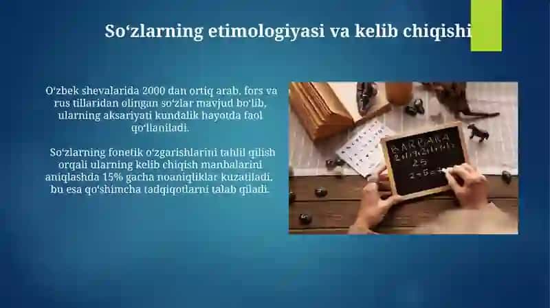 O‘zbek shеvalaridagi o‘zlashgan so‘zlar lug’atini shakllantirish 3