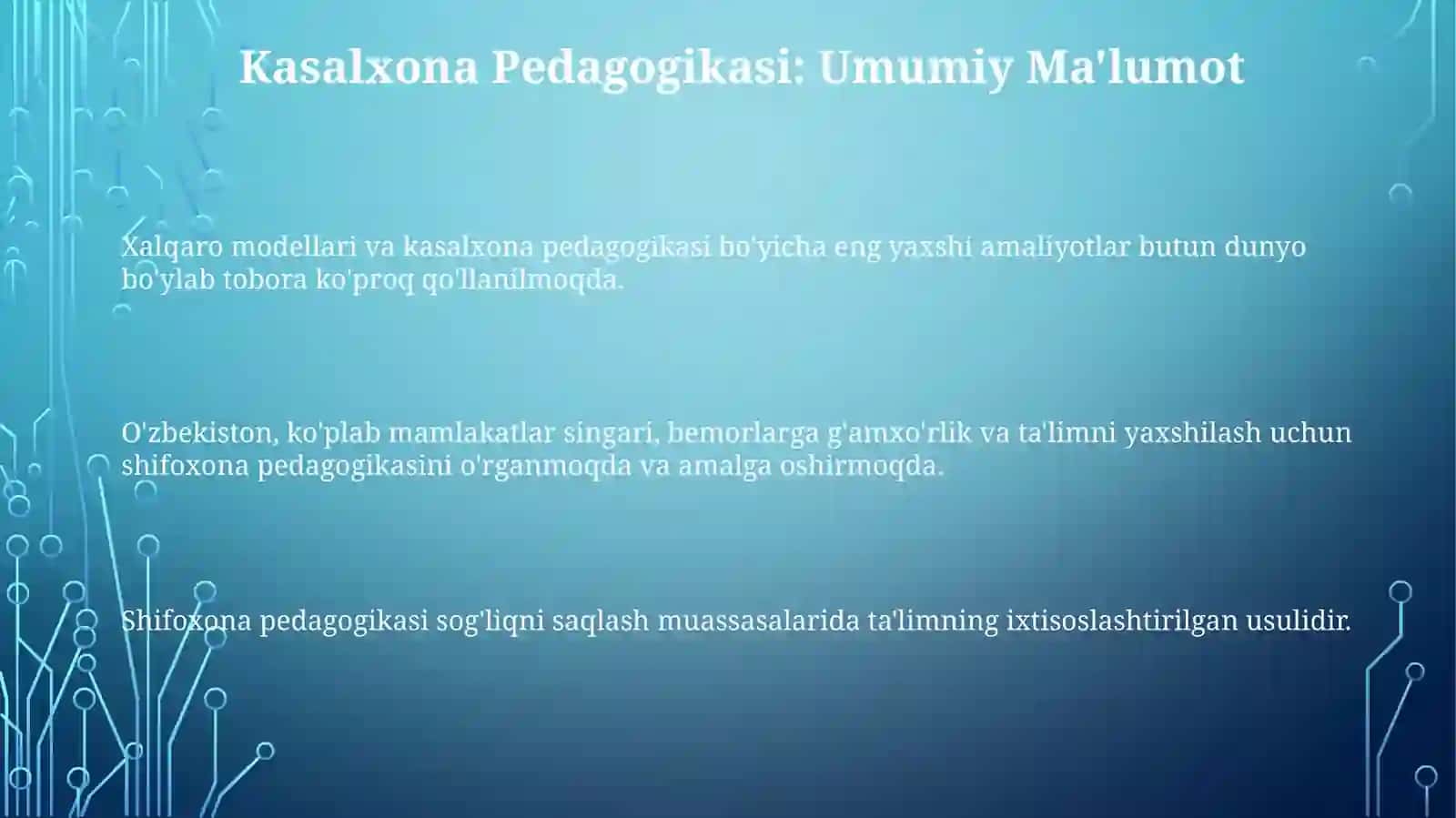 Kasalxona Pedagogikasi 3
