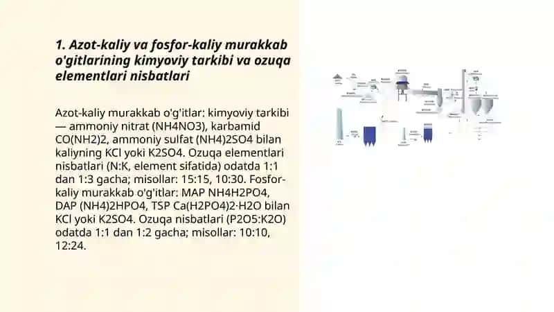 Azot_kaliyi va fosfor_kaliyi murakkab o'gitlar ishlab chiqarish nazariyasi va texnologiyasi 3
