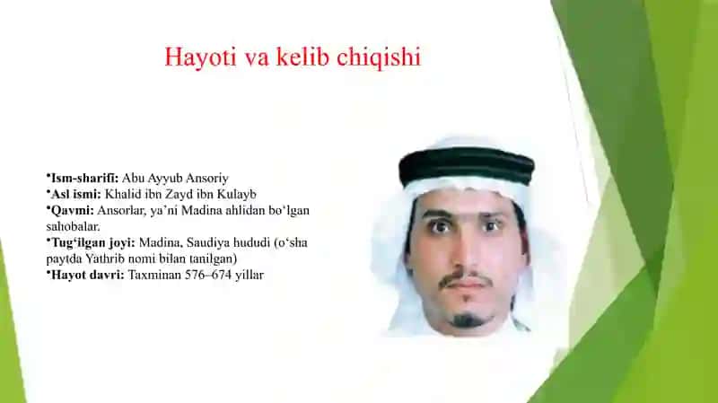 ABU AYYUB ANSORIY HAQLARIDA 3