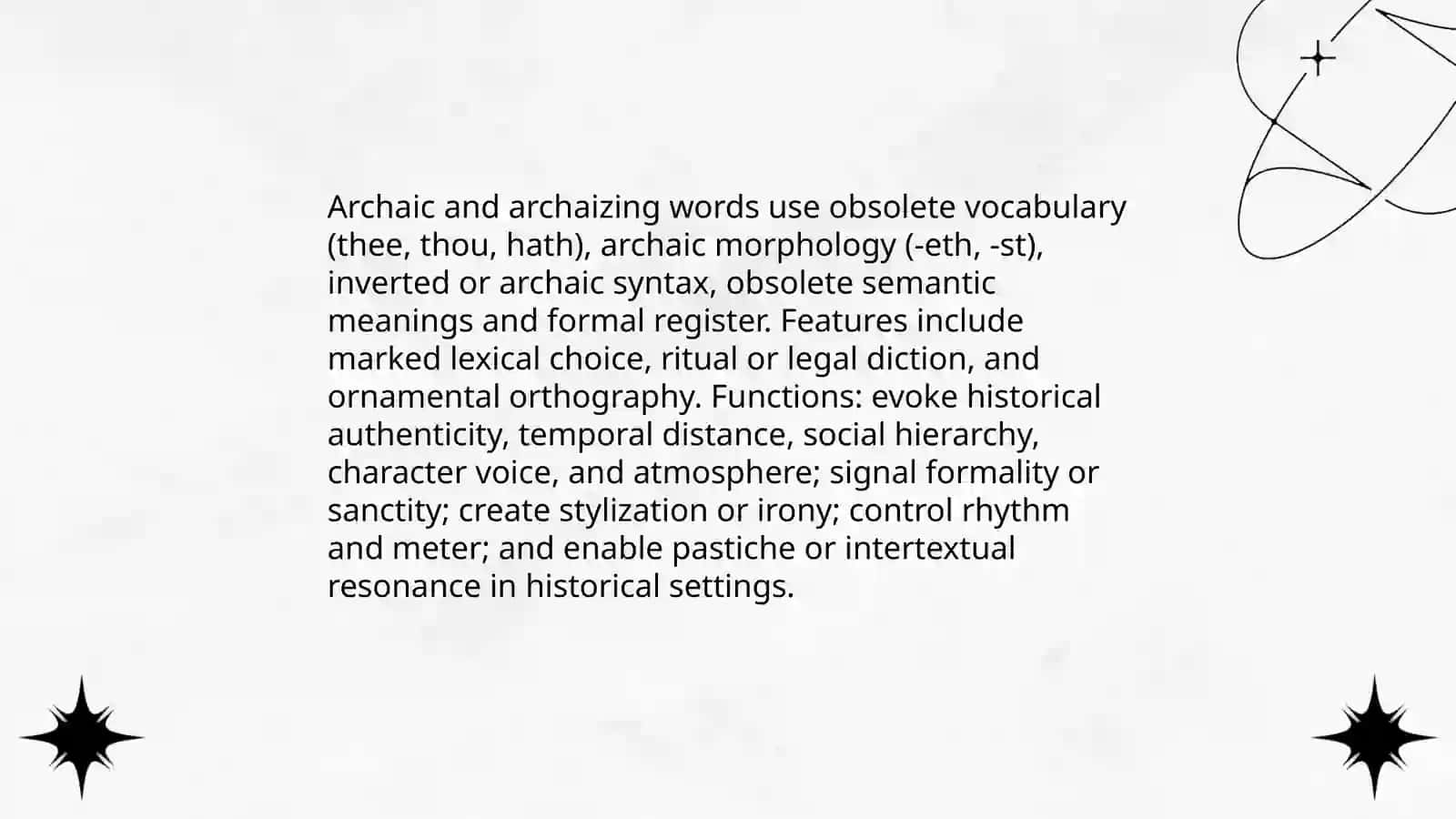 Language features and functions of special literary words 3