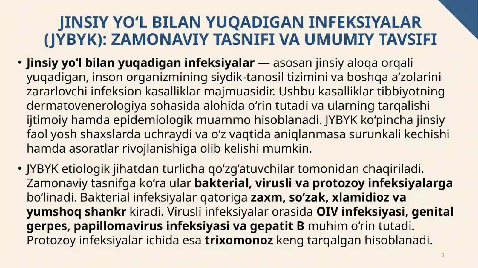 Jinsiyyo‘l bilan yuqadigan infeksiyalar 3