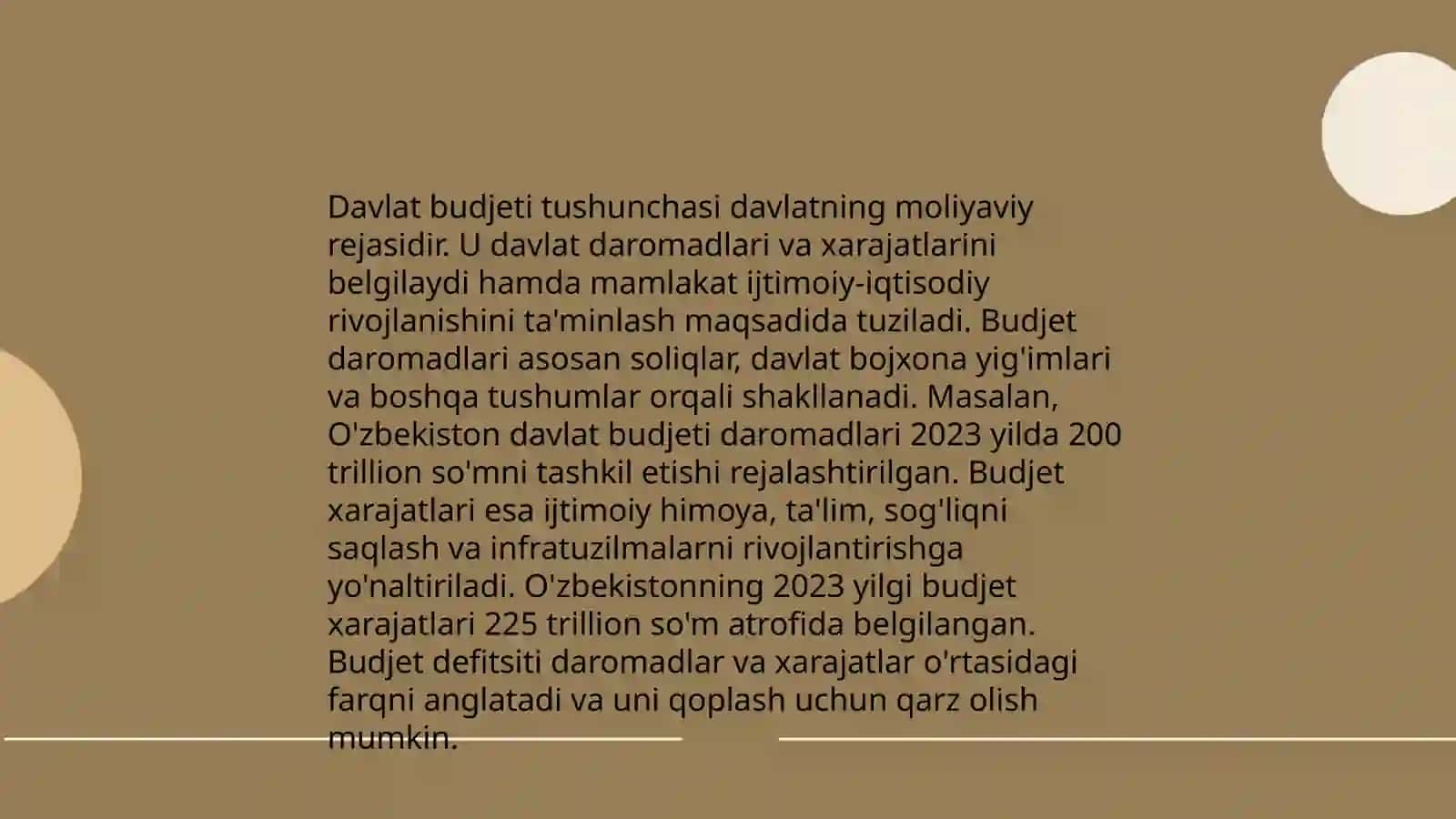 Davlat budjeti soliqlar va davlat qarzi 3