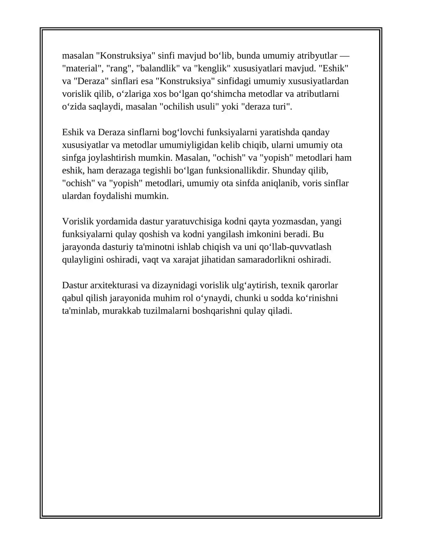Vorislik Tushunchasi 3