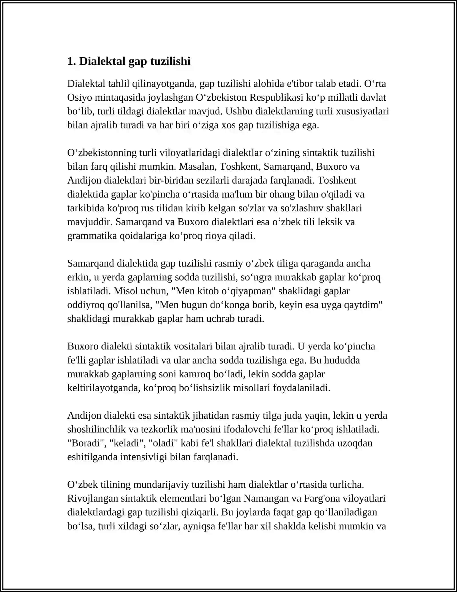 DIALEKTAL MATNLARNING SINTAKTIK TAHLILI 3