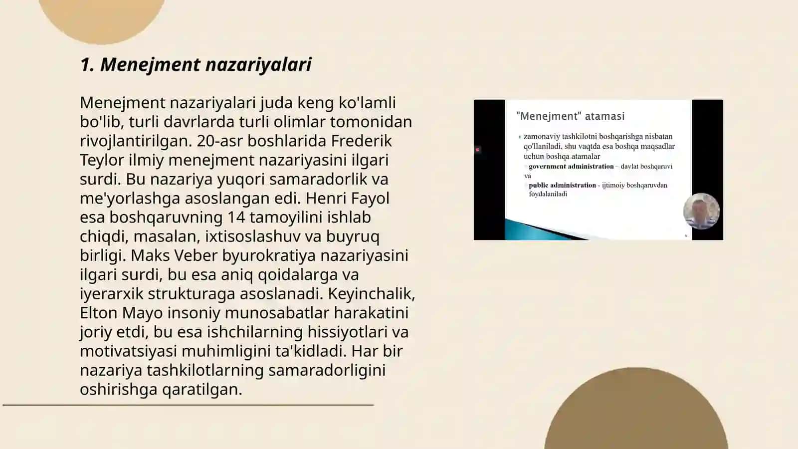 Menejment nazariyalari 3