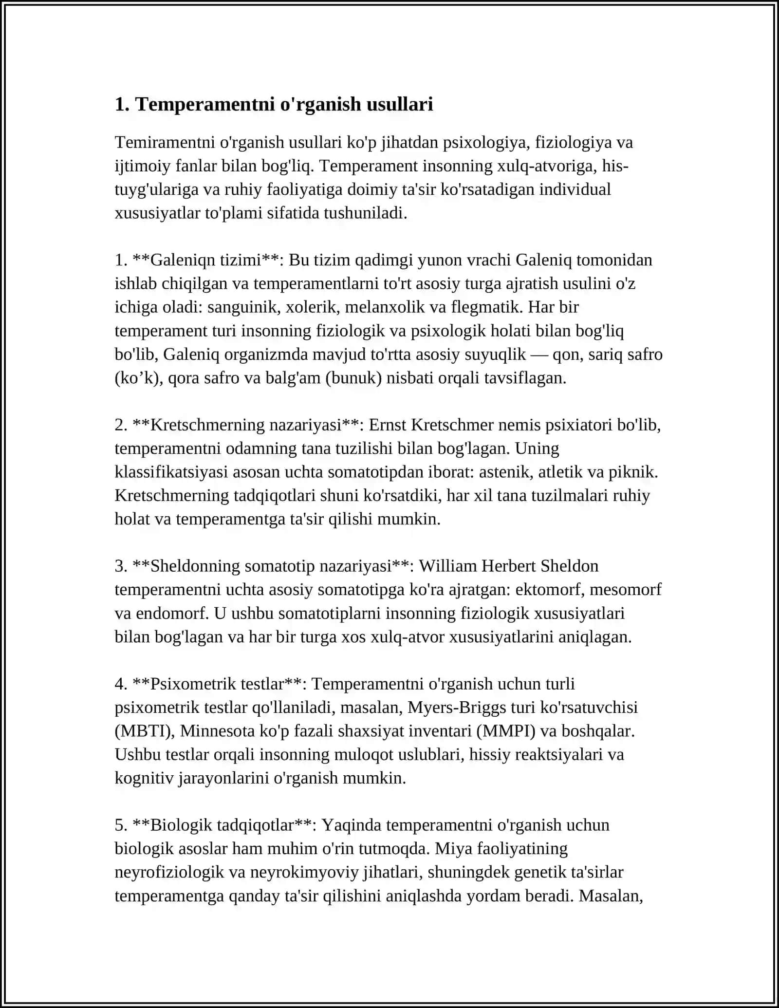 MUSTAQIL ISH Mavzu: PSIXODIAGNOSTIK METODLAR 3