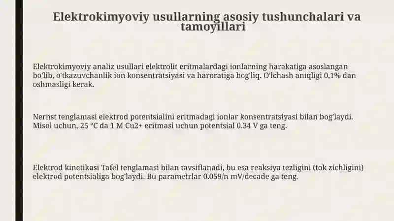 Elektrokimyoviy Analiz 3