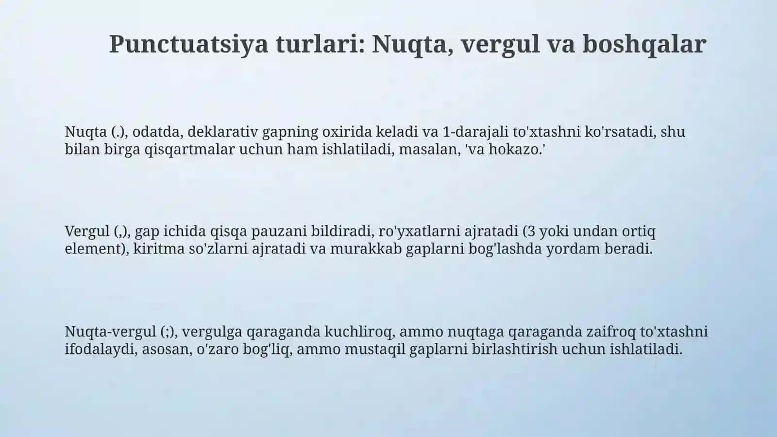 Punktuatsiya 3