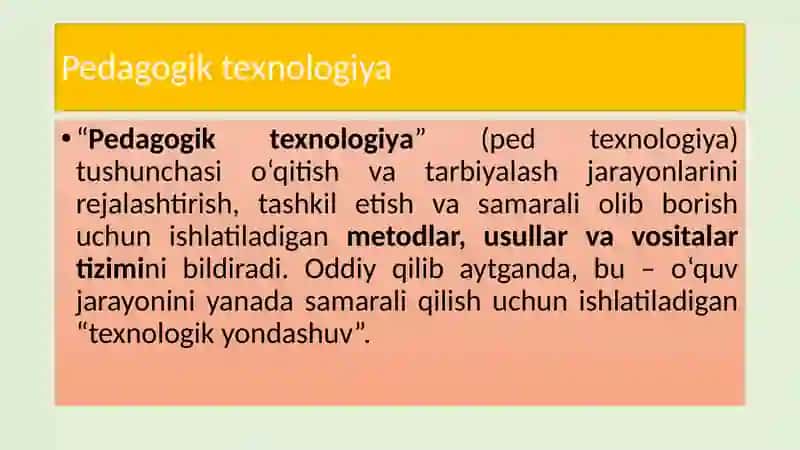 Pedagogik texnologiya 3