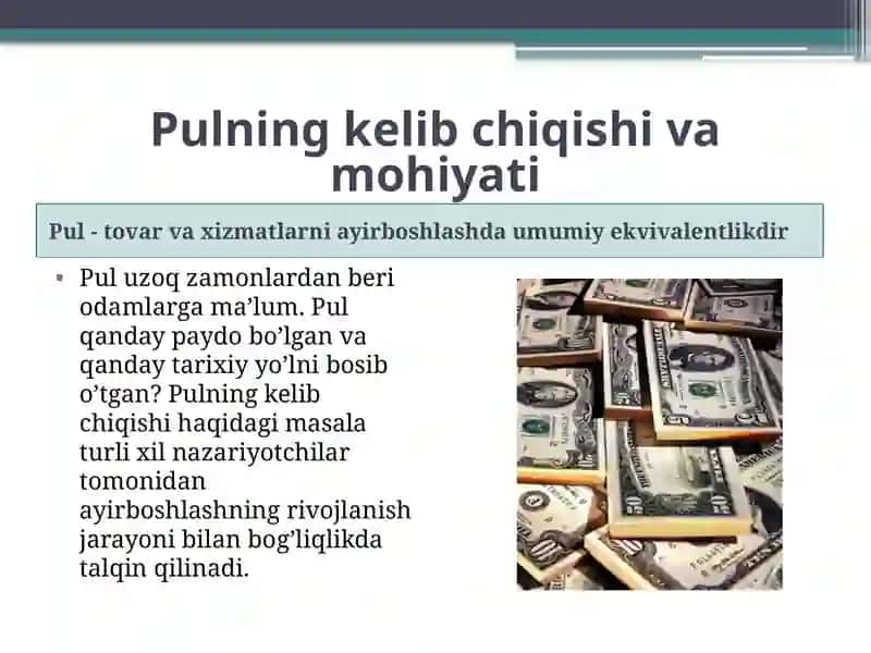 IQTISODIY TIZIMDA PUL 3