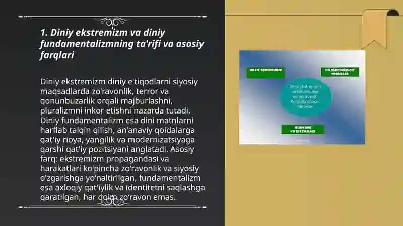 Diniy ekstremizm va diniy fundamentalizm 3