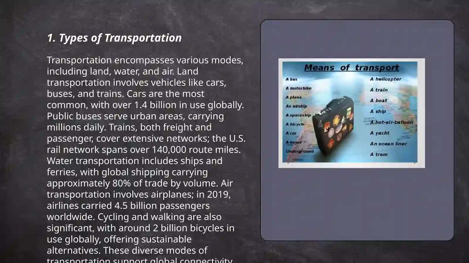 Types of Transportation 3