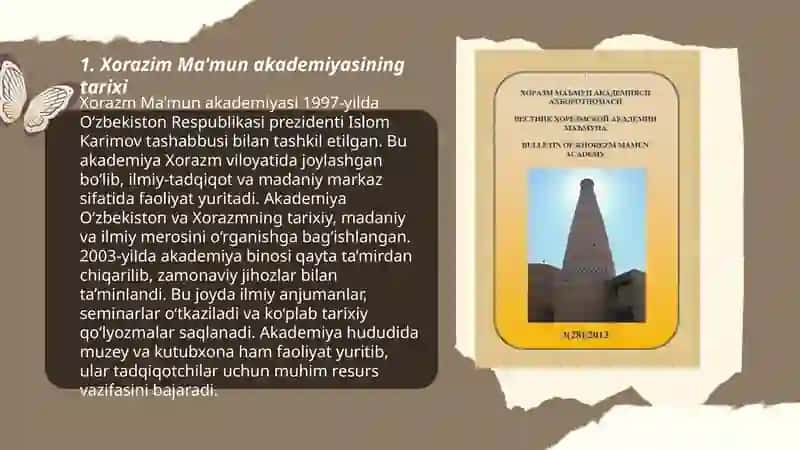 Xorazim Ma'mun akademiyasining 3