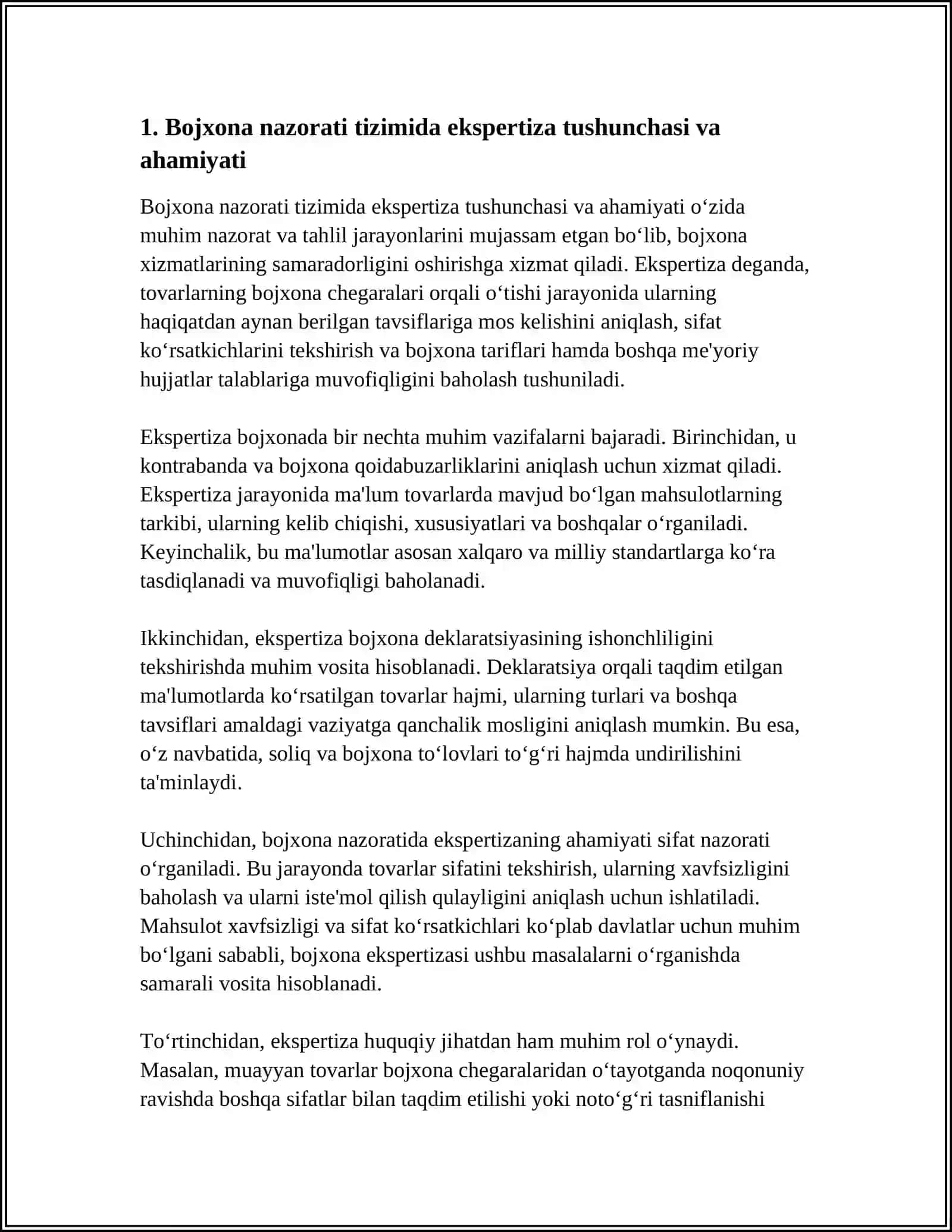 BOJXONA NAZORATI TIZIMIDA EKSPERTIZA 3