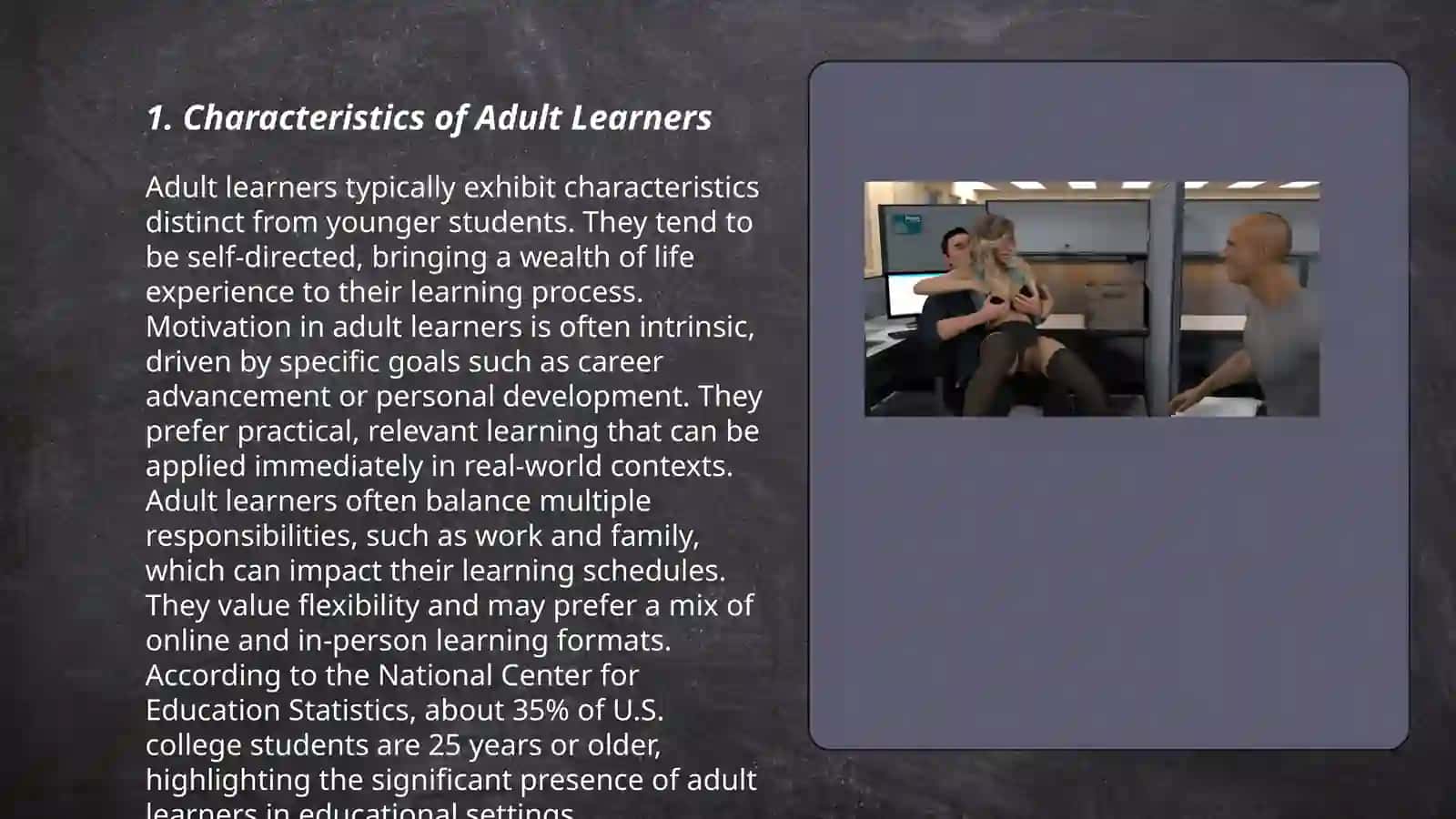 Characteristics of Adult Learners 3