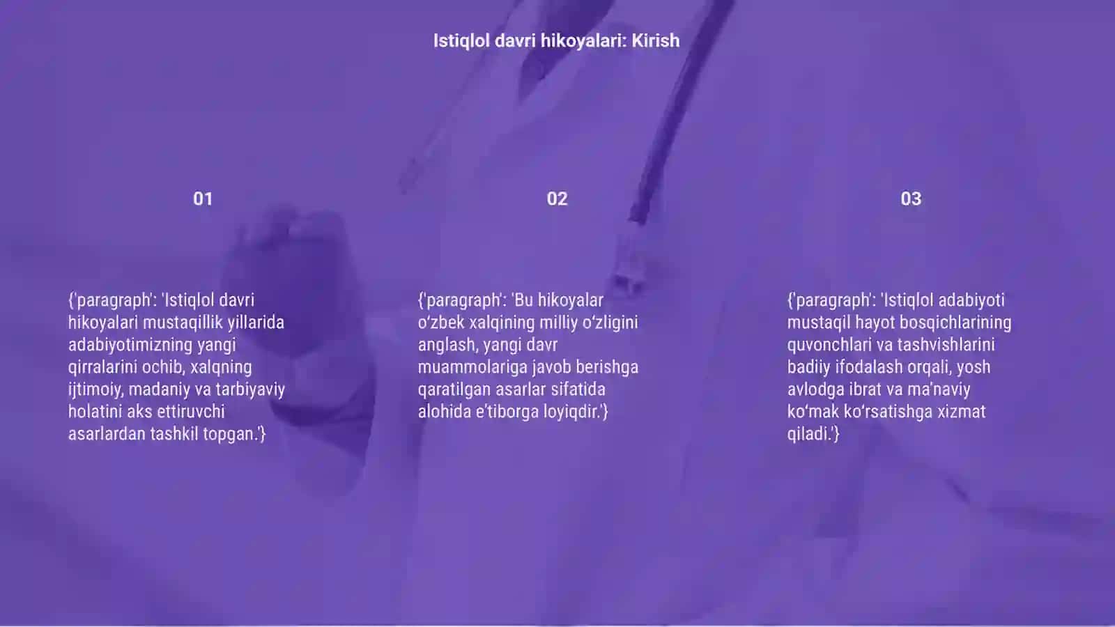 Istiqlol davri hikoyalari 3