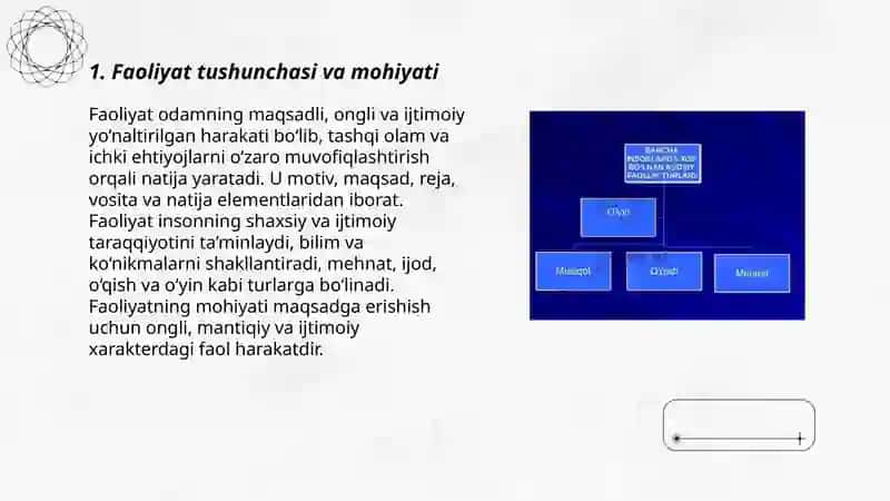Faoliyat va uning tuzilishi 3