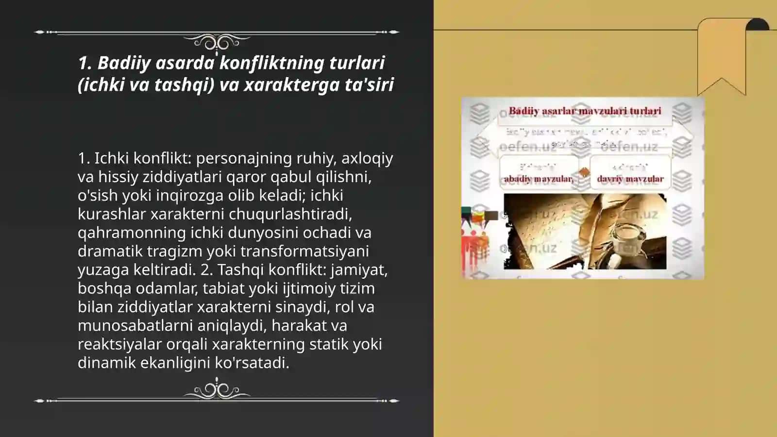Badiiy asarda konflikt va xarakter 3