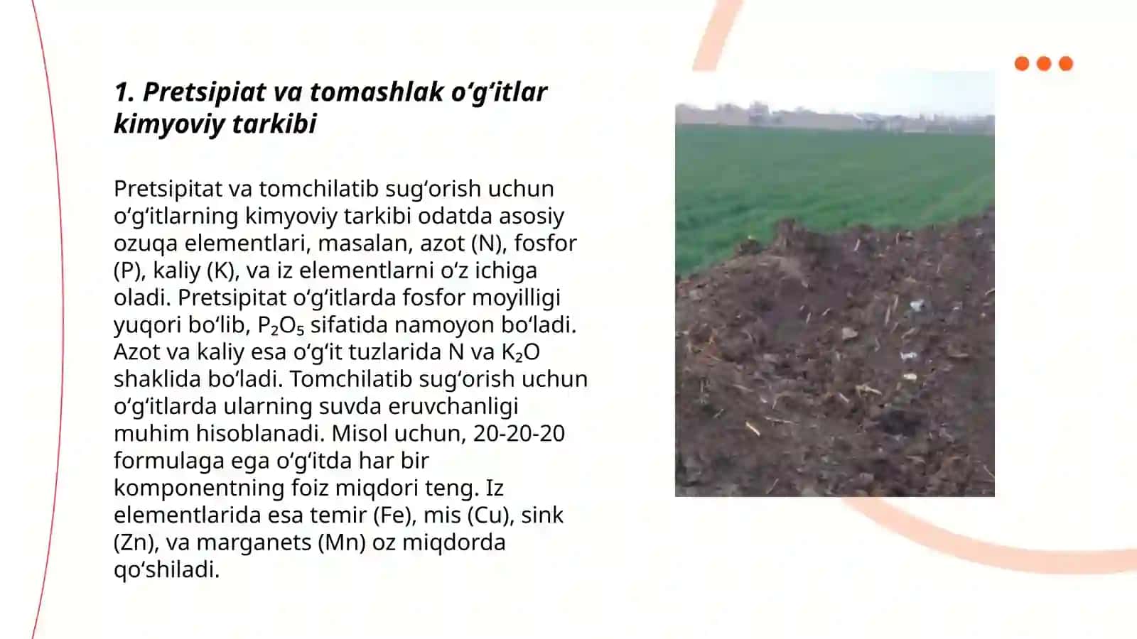 Pretsipiat va tomashlak oʻgʻitlar 3