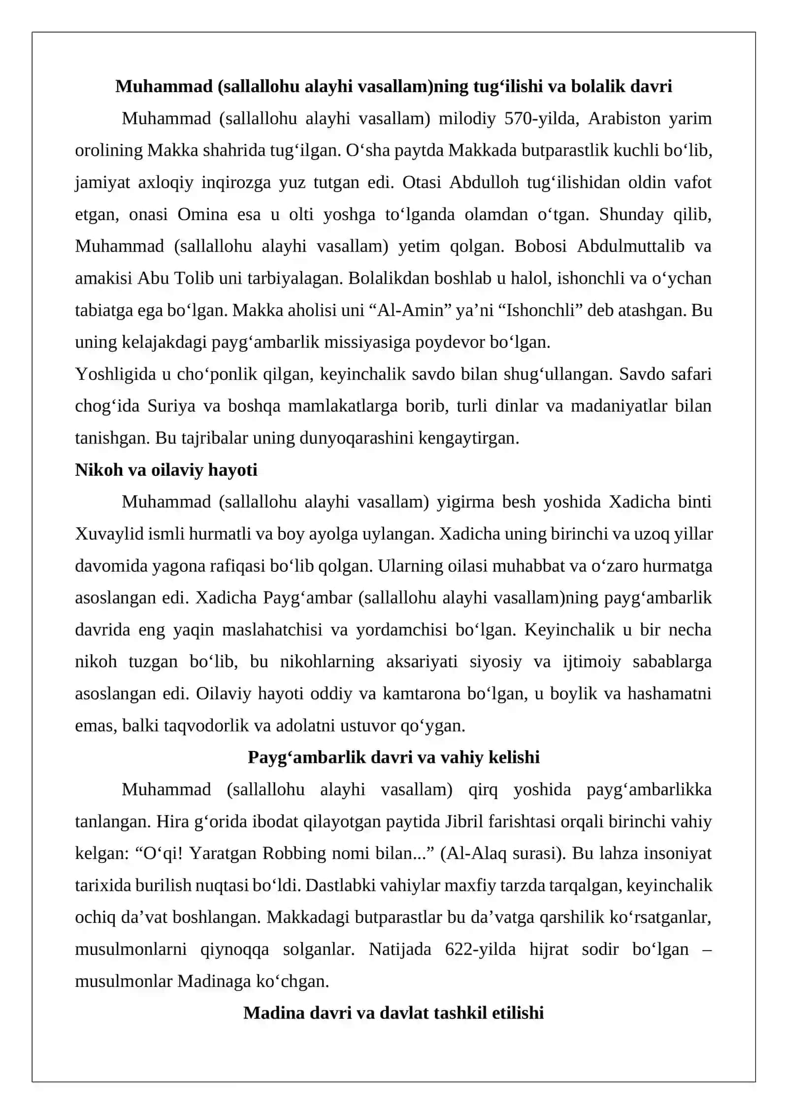 Islom dini ta’limoti va yo‘nalishlari 3