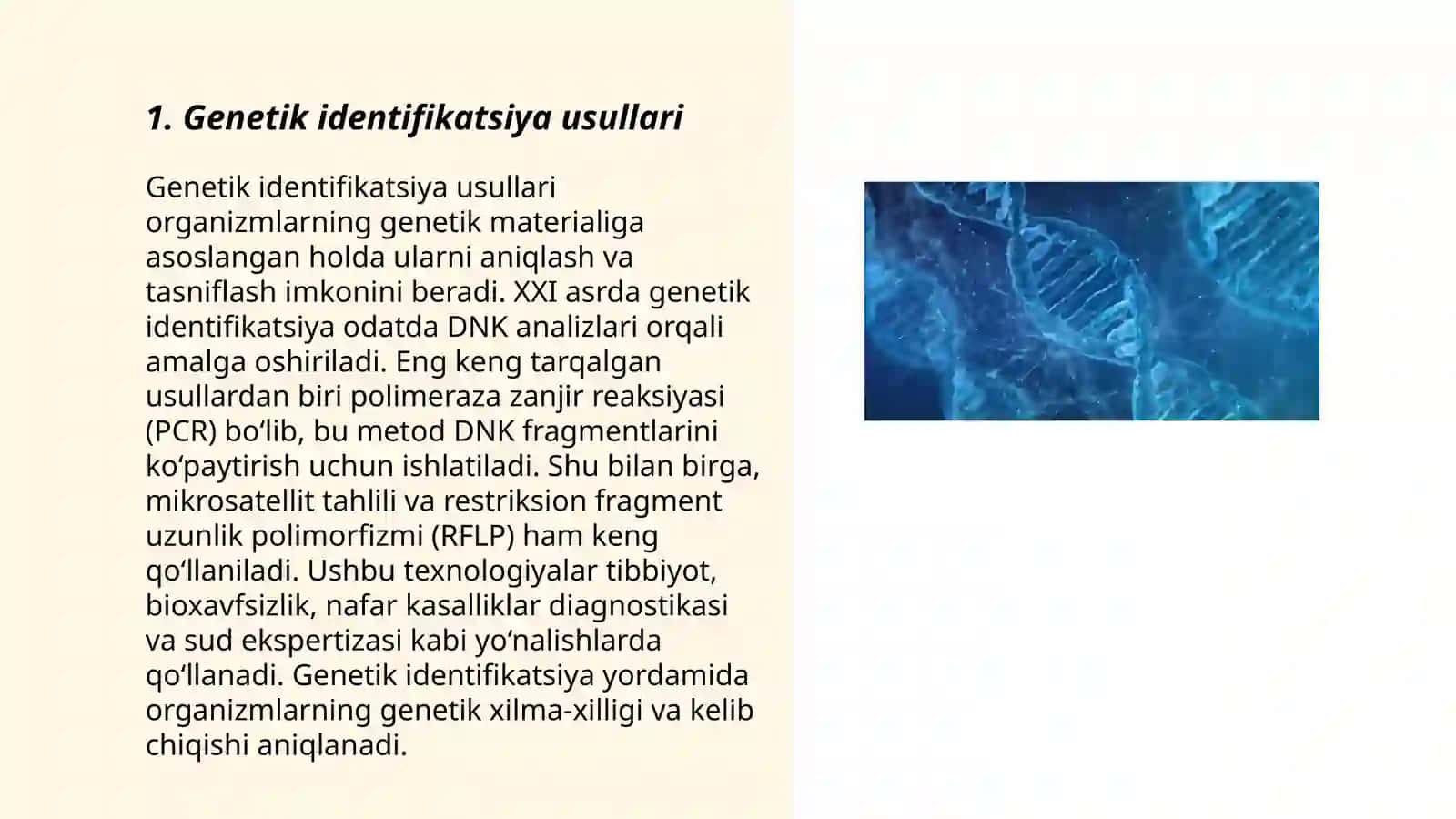 Genetik usul 3
