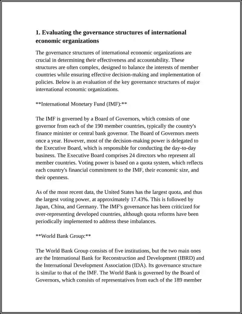 International Economic Organizations Review 3