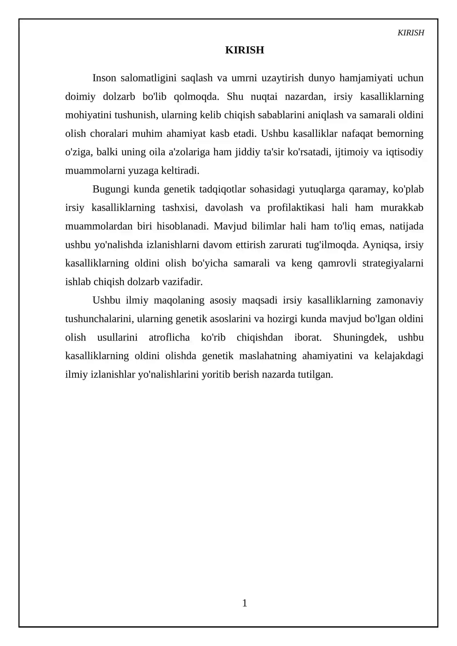 genitik kasaliklar va ulani oldini olish 3