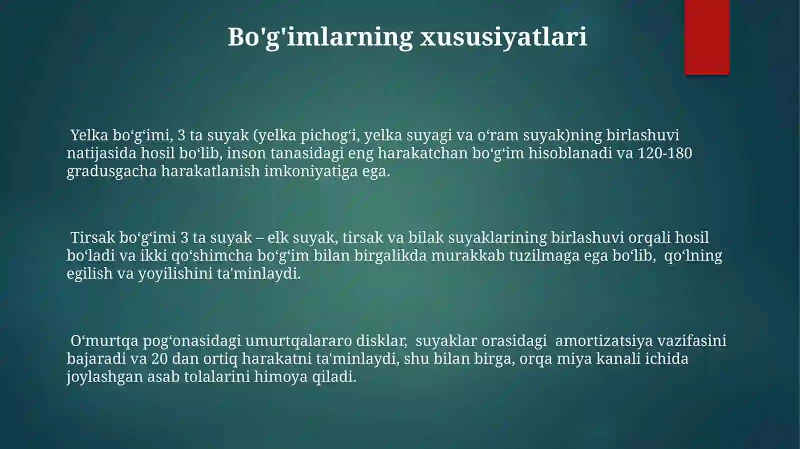 Suyaklarnituzilishiularningbirikishivabòģimturlari 3