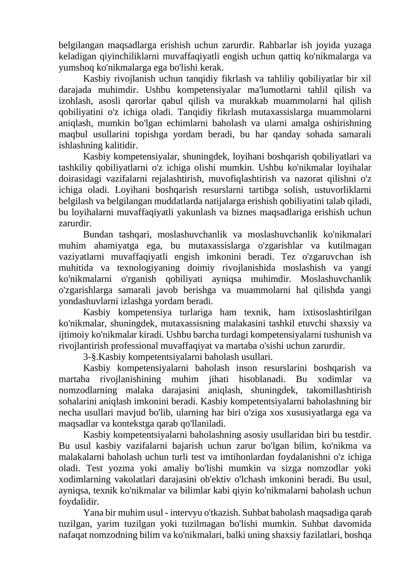 Kasbiy kompetensiyalar 3