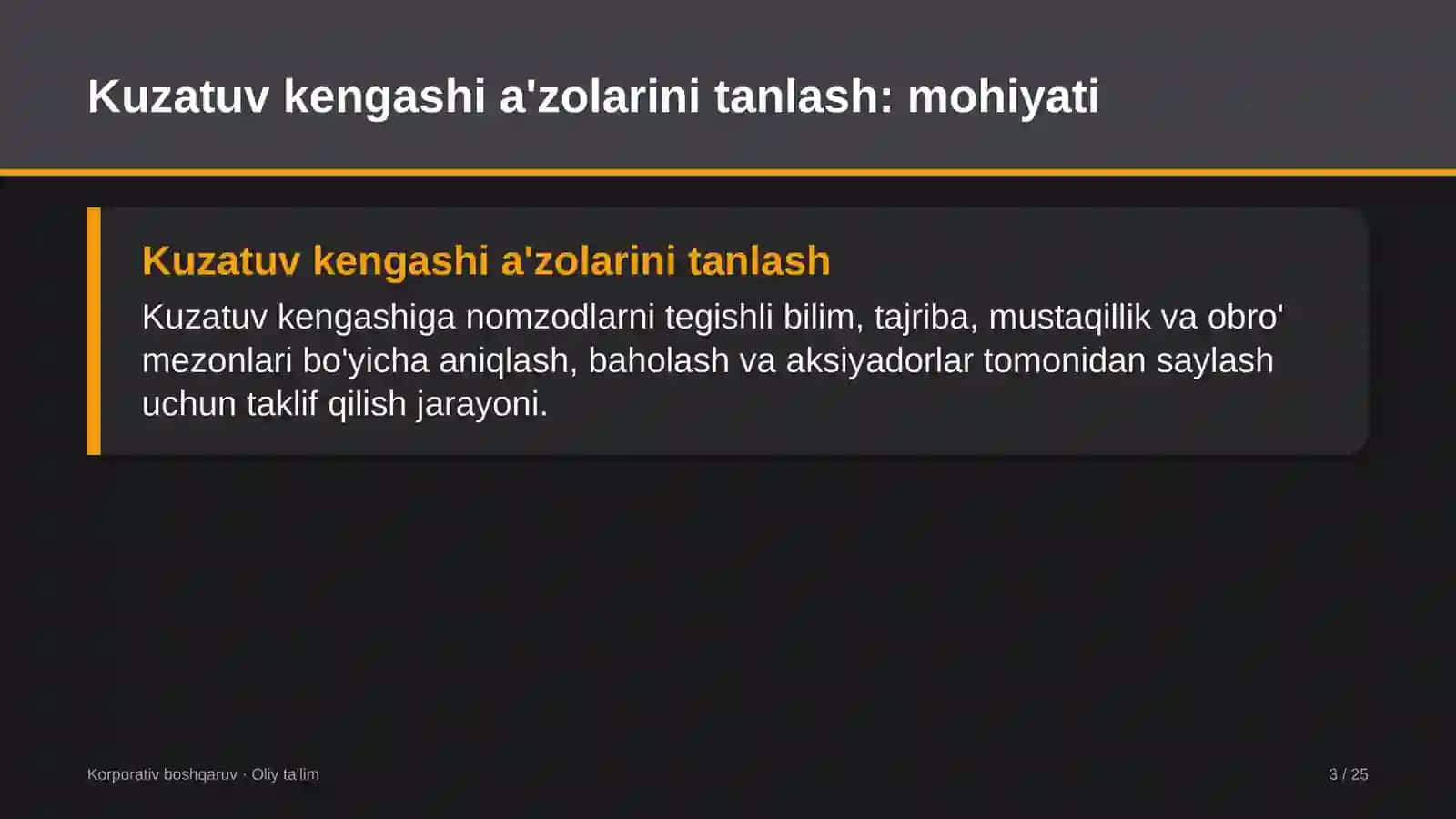neft mahsulotlari savdosida kuzatuv kengashi a'zolarini tanlash 8398 3