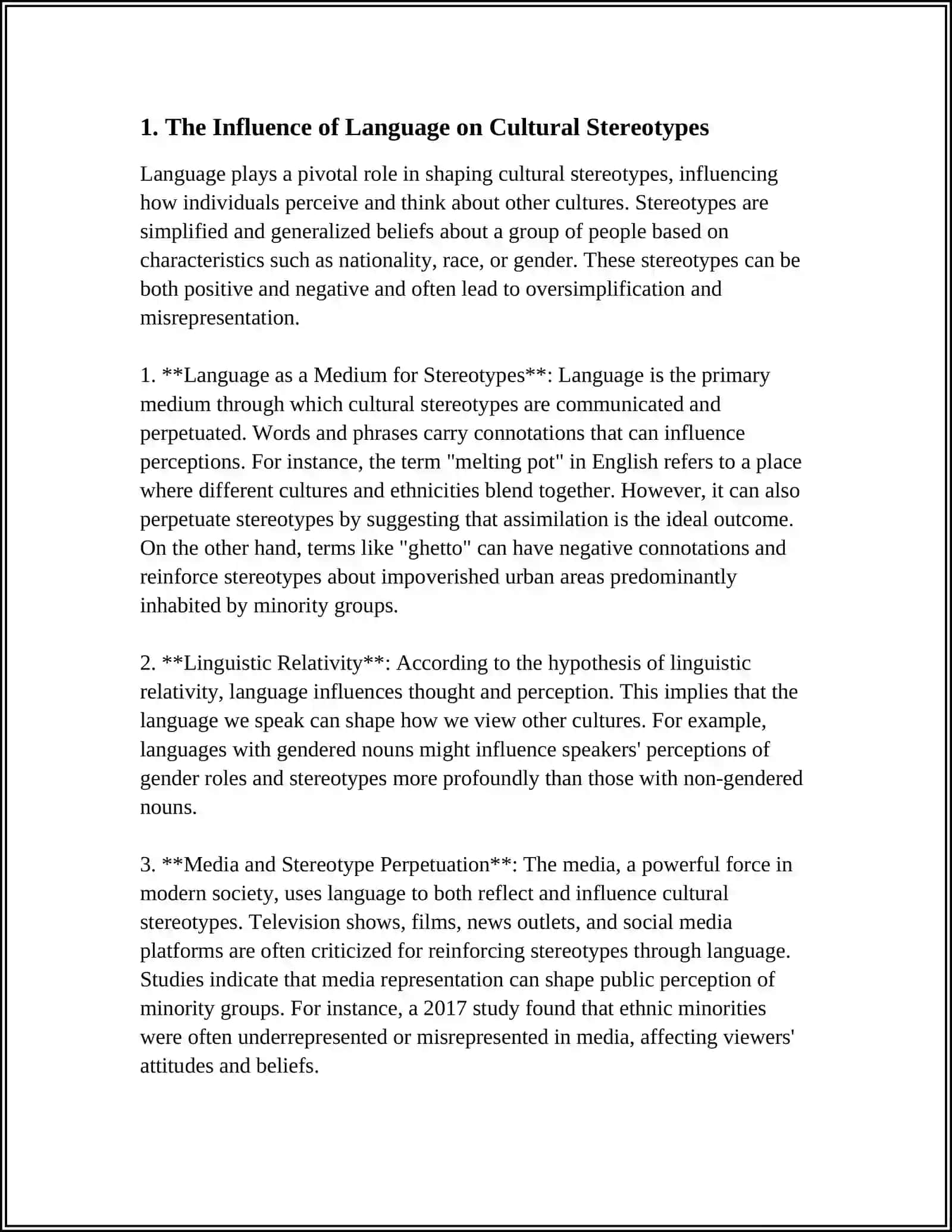 LANGUAGE AND STEREOTYPES AROUD THE WORLD 3