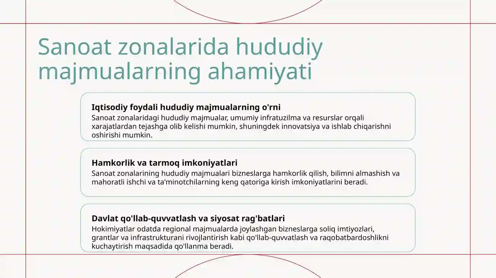 Sanoat rayonlari.Transport va hududiy majmualar 3