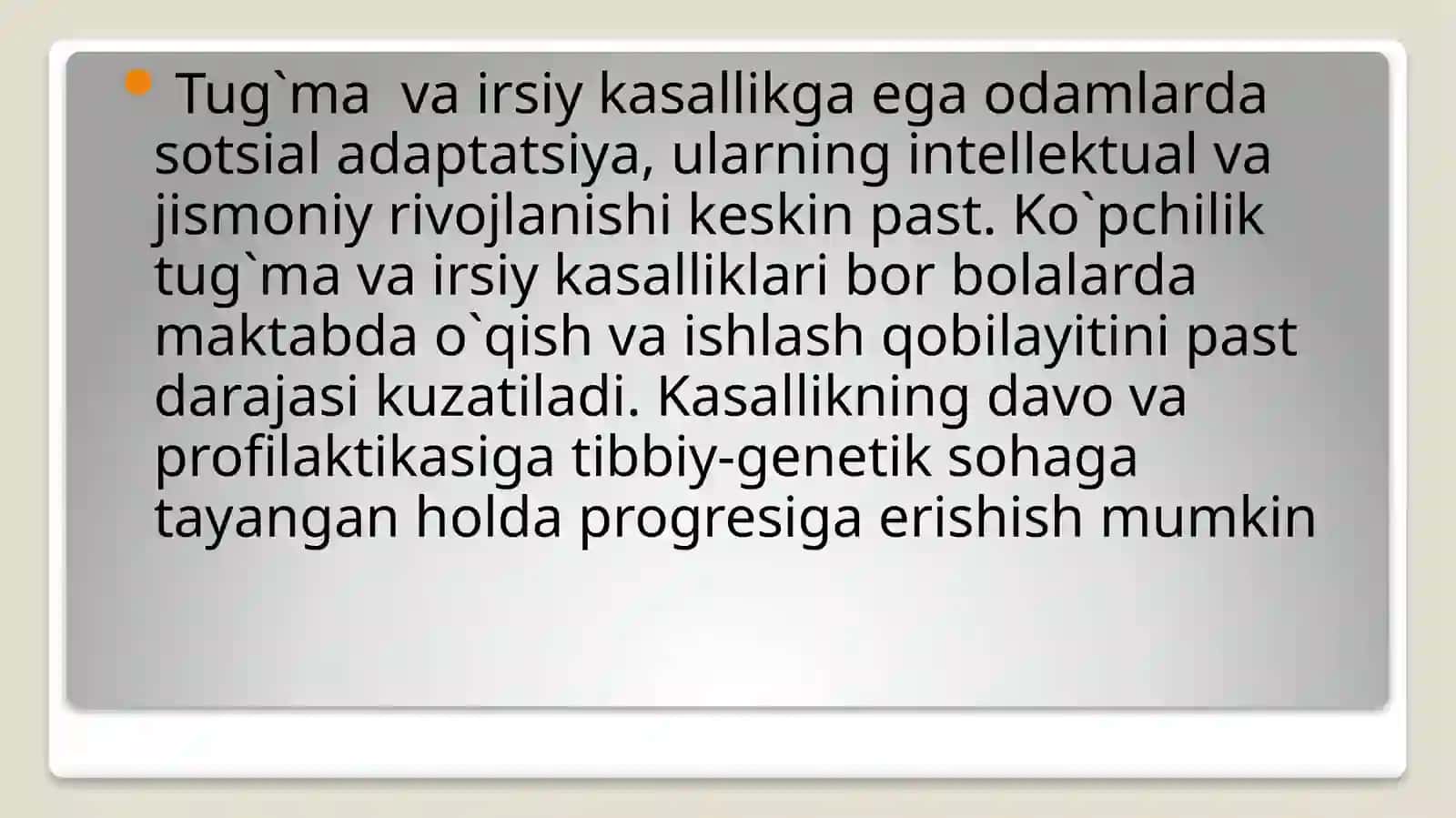 Irsiy patalogiyali bemorlar sotsial adaptatsiyasi 3