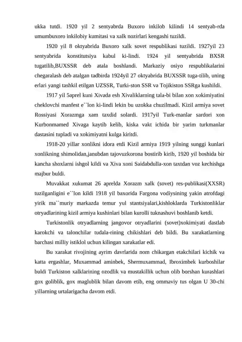 1917-1924 yillarda O‘rta Osiyoning tarixiy geografiyasi 3