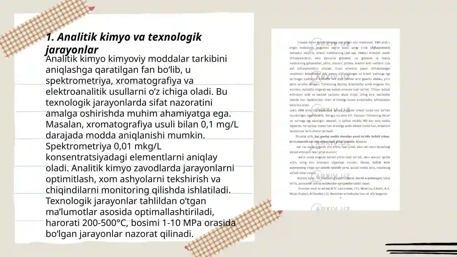 Analitik kimyo va texnologik jarayonlar 3