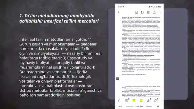 Taʼlim metodlarining amaliyotda qoʻllanishi 3