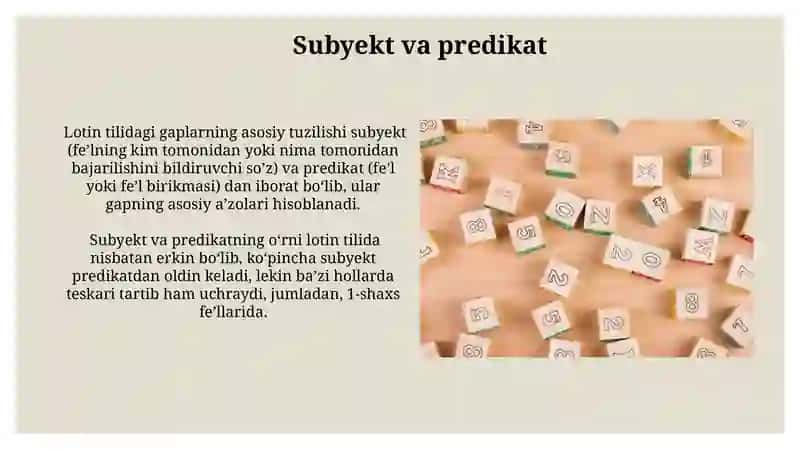 Lotin tili gaplaring sturturasi 3