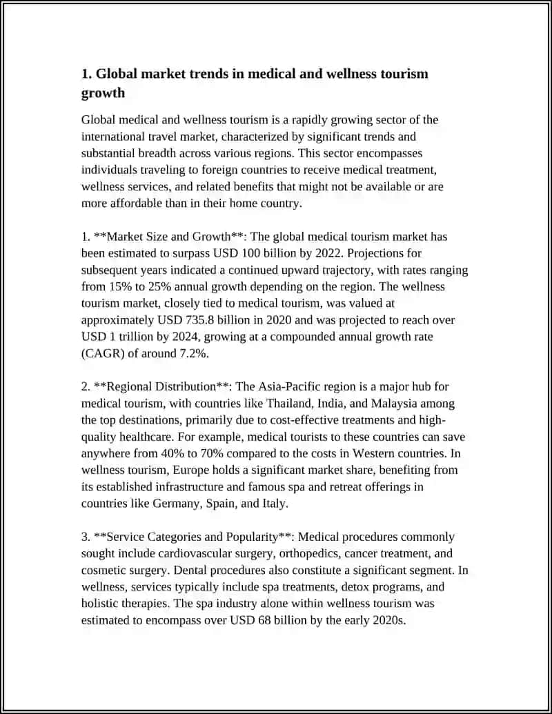 MEDICAL AND WELLNESS TOURISM GROWTH 3