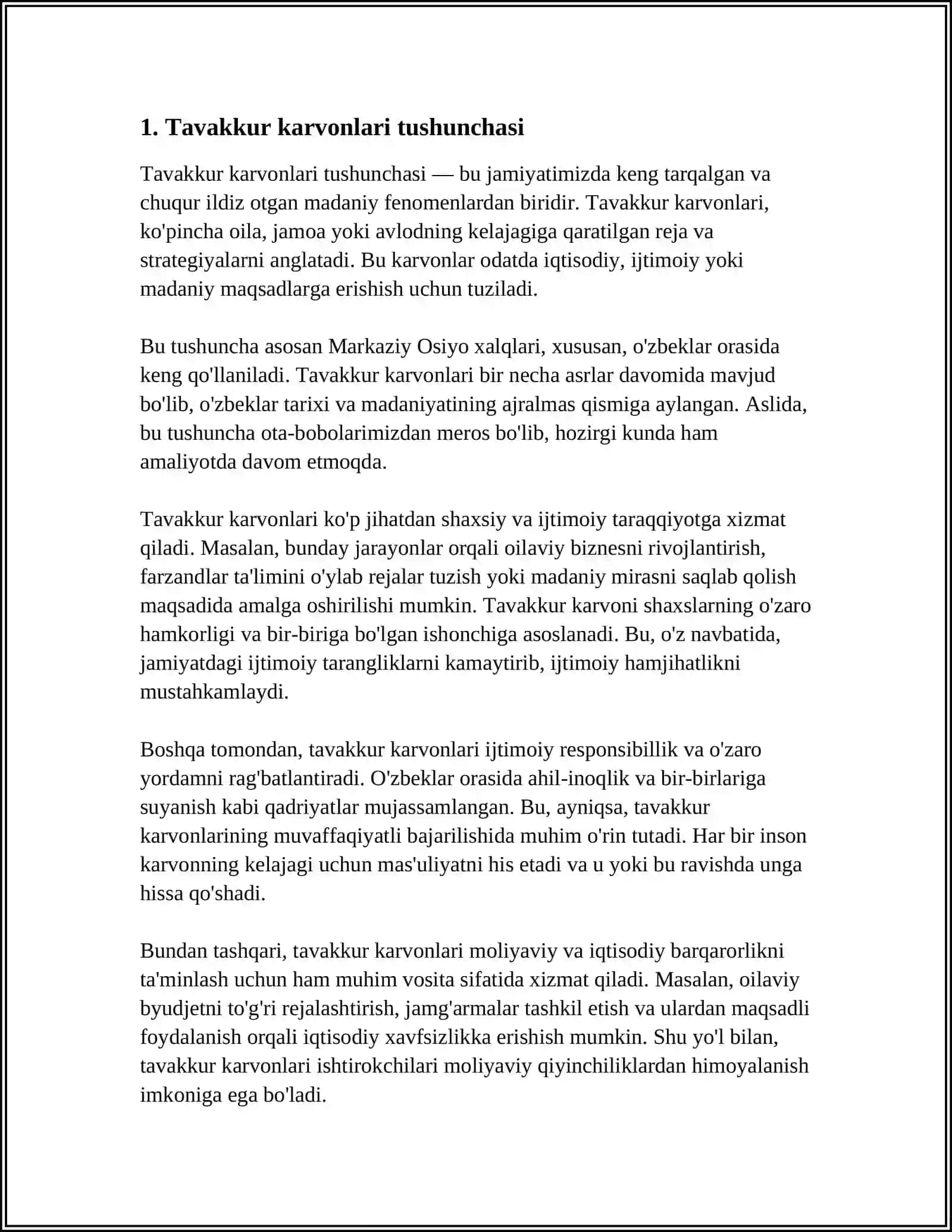 TAVAKKUR KARVONLARI 3