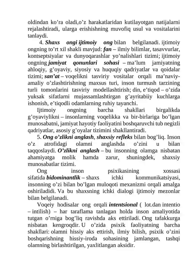 Ongning psixologik xossalari 3