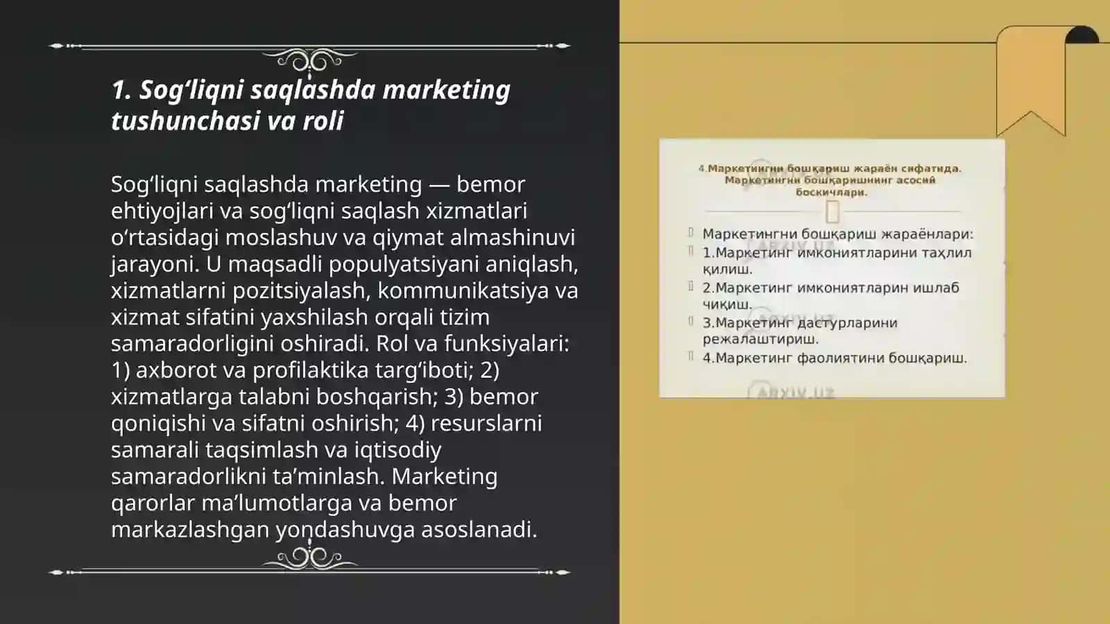Sogʻliqni saqlashda marketing asoslari 3