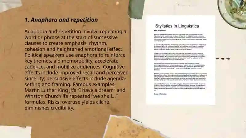 Stylistic features in political speeches 3