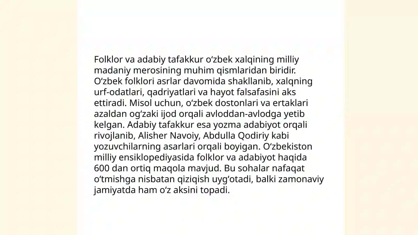 Folklor va badiiy adabiyot munosabatlari 3