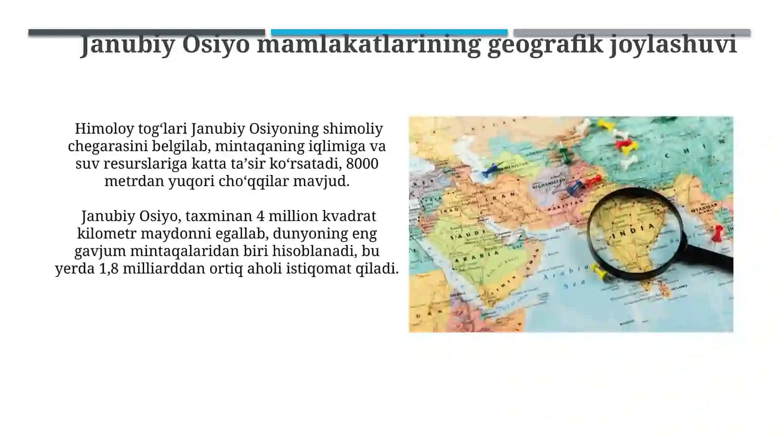 Janubiy osiyo davlatlari geografiyasi 3