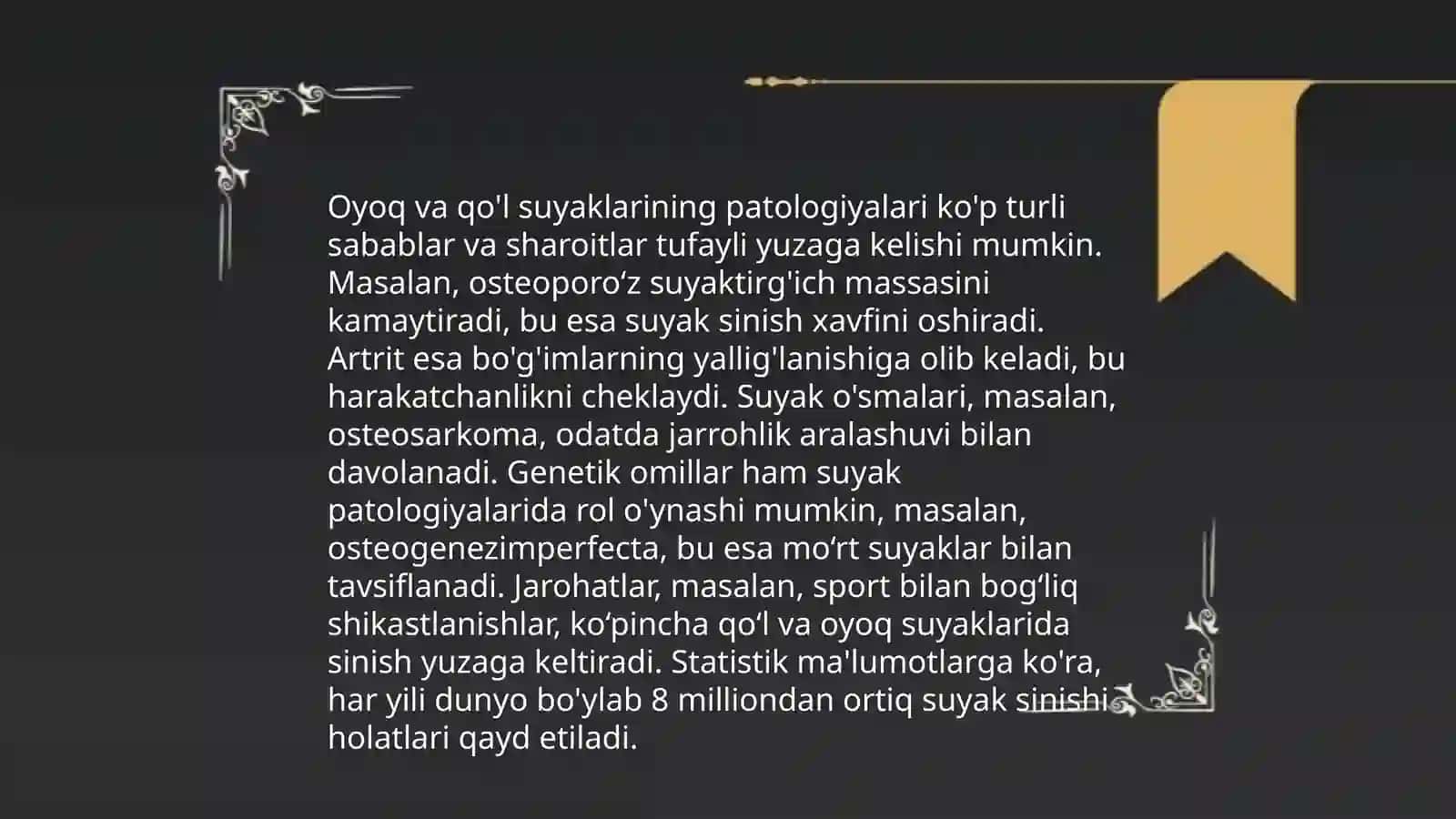 Tayanch harakat aparati patalogiyasining turlari 3