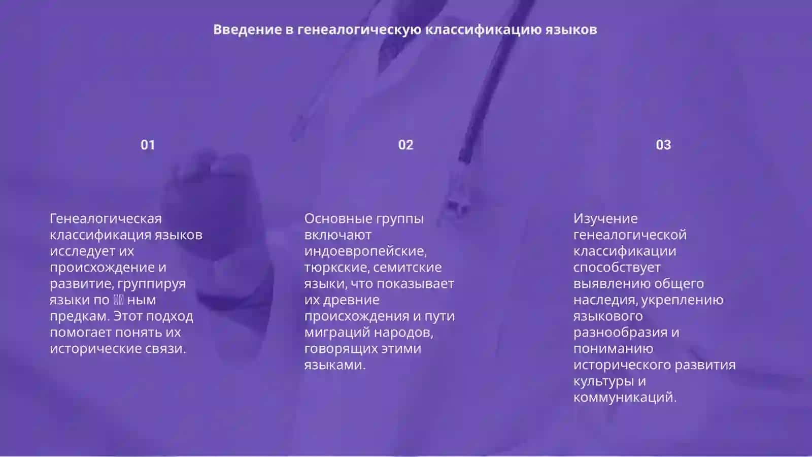Генеалогическая классификация языков 3