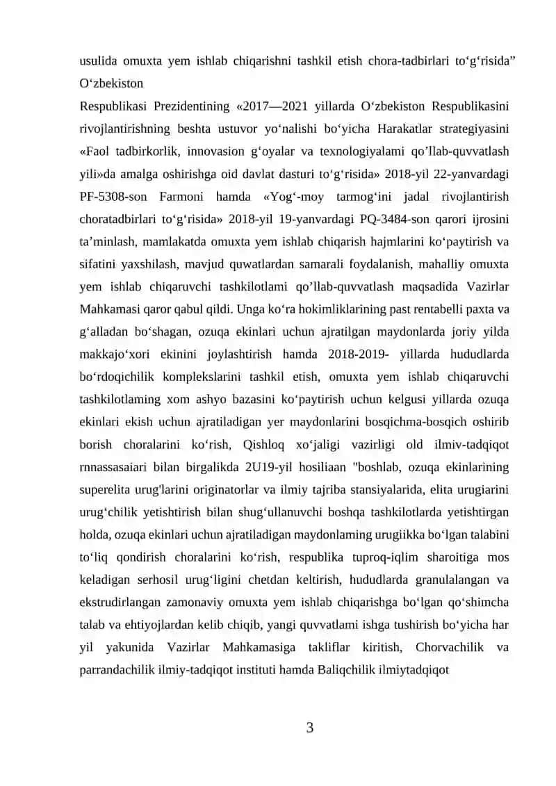Omuxta Yem Ishlab Chiqarish Texnologiyalari 3