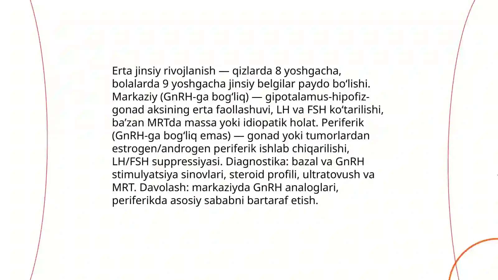 Erta jinsiy rivojlanish 3