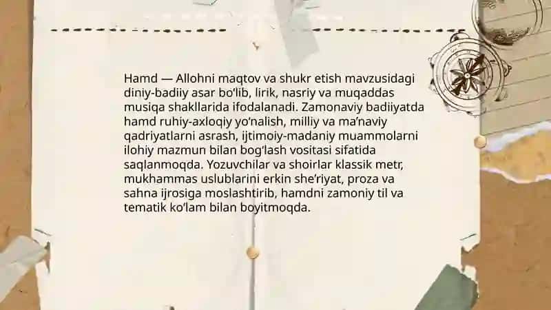 Hamdlar va badiiyat masalasi 3